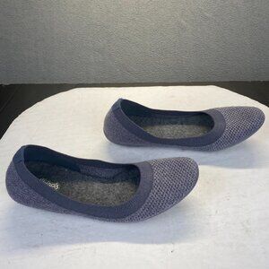 Women’s Allbirds Tree Breezers Ballet Flat Mist / Dark Grey Sole Size 8